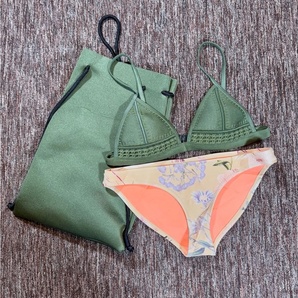 Triangl Coco Floral Affairs Neoprene Bikini Set Medium - Picture 2 of 10